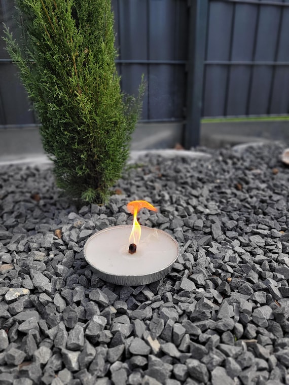 Flammschalen Kerzen Outdoor, Gartenkerze, Kerze für draußen, Terrassendeko, Gartendeko, Windlicht Garten, Weihnachtsdeko, Herbst - 3er Set