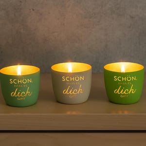 Lantern - Metal Tealight &quot;It&#39;s nice that you exist&quot; - Tealight holder gold inside, gift for girlfriend, mother, colleague, thank you - 3 colors