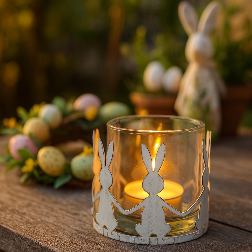 Métal rabbit candle holder - Etsy 日本