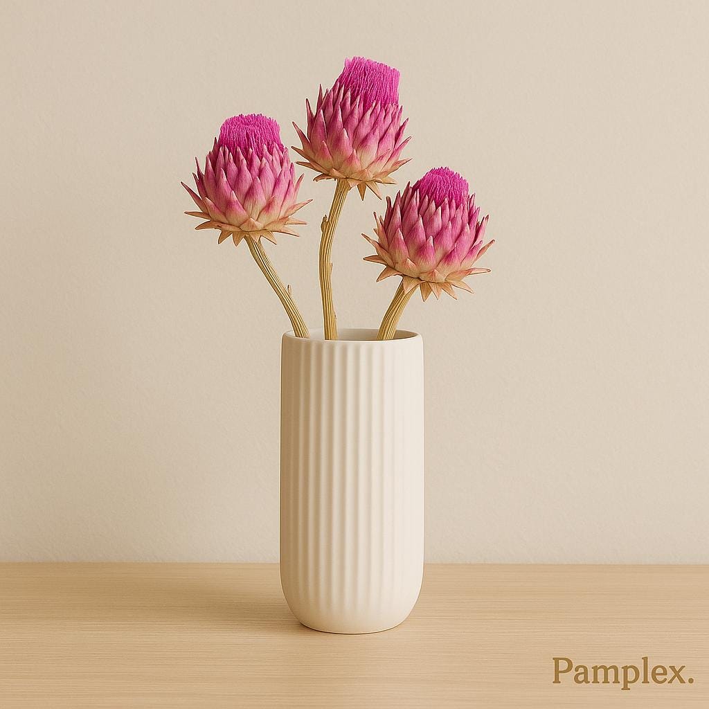 Dried Artichoke Pink – Dried Flower Decoration – Boho Table Decoration, Crafts, Wedding, DIY Wreaths – Gift Idea