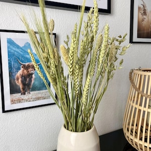 Natural dried flower bouquet - Country house table decoration - Dried flower decoration - Grain dried bouquet - Natural grasses dried - Gift idea