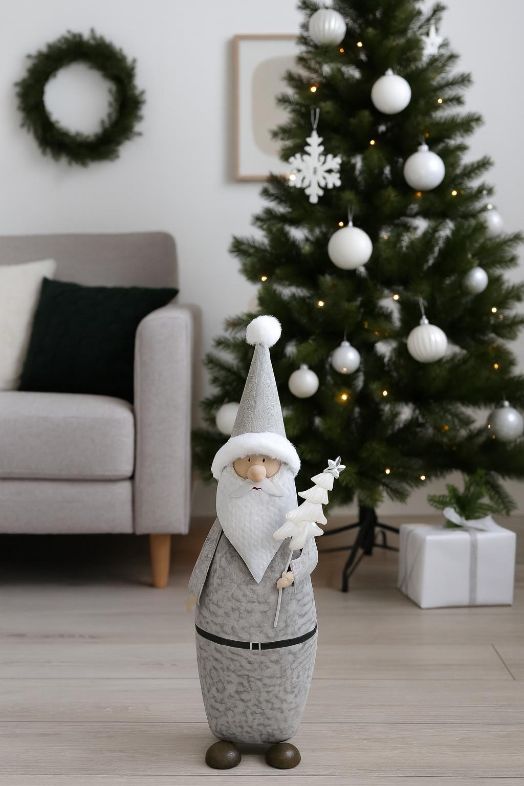 Caspari Mini-Adventskalender Santa Claus – 15x18 Cm, Mit Glitzer, Inkl. Umschlag, Ideal Zum Verschicken