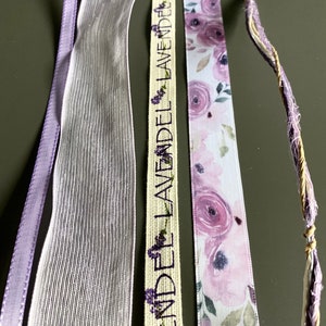 Ribbon / gift ribbon / ribbon package purple-lilac / decorative ribbon / decoration cord / cord