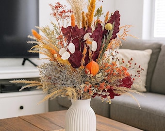 Dried flower bouquet, autumnal dried bouquet &quot;Landliebe&quot; large dried bouquet - dried flower decoration - gift idea autumn