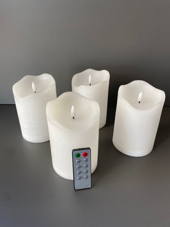 3 Piece Flameless LED Candle Set with Remote