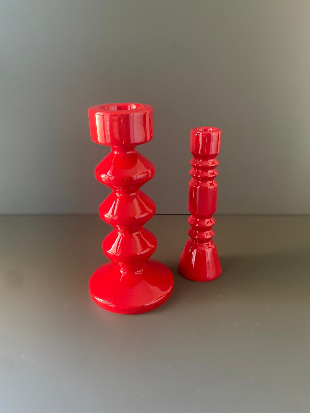 Genware Highlight Kerzenhalter – Rot, 6 Stück, Für HHR-Einsätze (Alternative Zu Teelichtern)