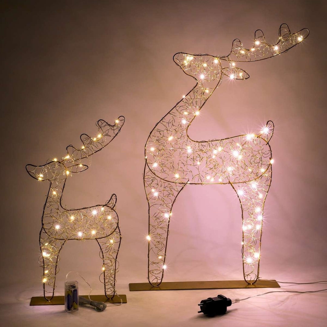 LEDRentier Reh beleuchtet Advent Weihnachtsdeko Etsy.de