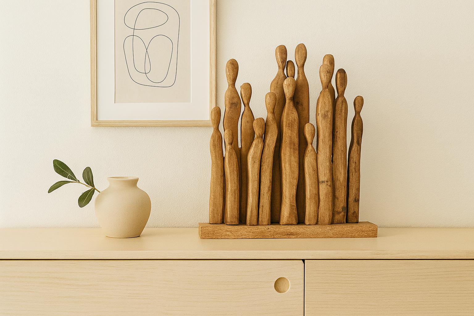 Große Holzfigur, Skulptur 