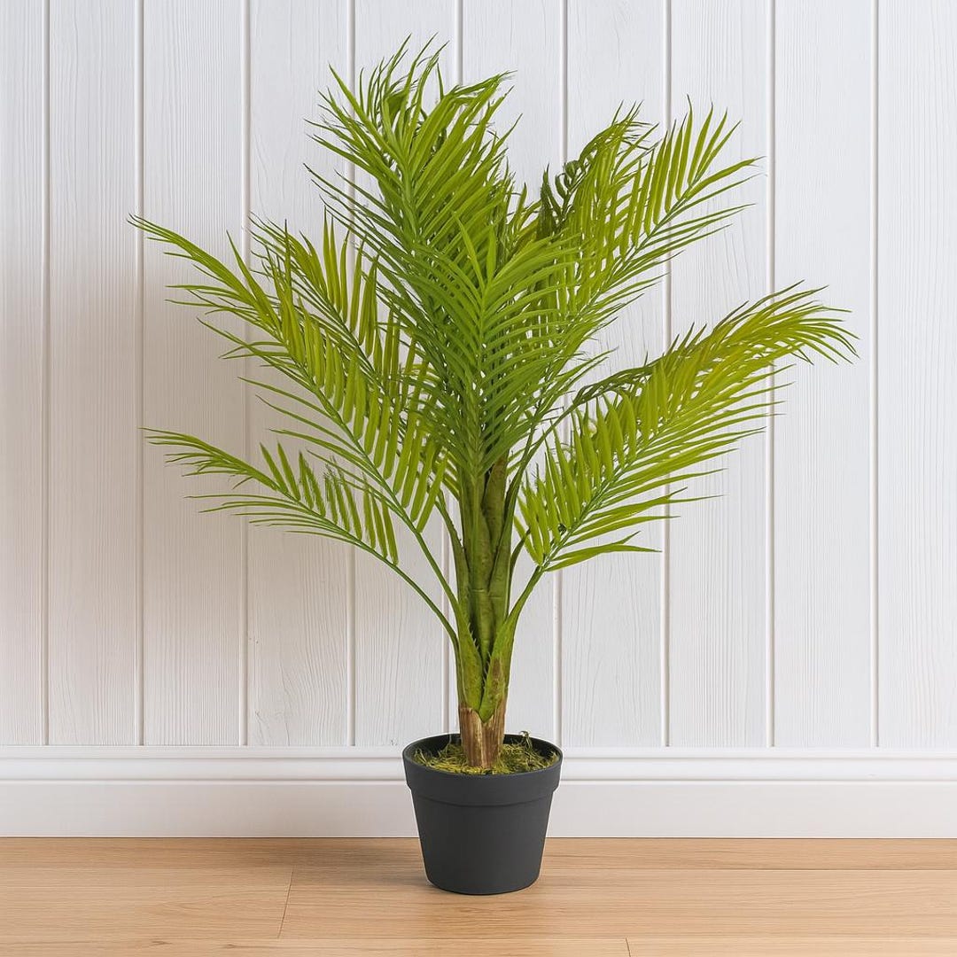HOBBY Terraristik Palme – 60×40×55 Cm – Künstliche Terrarienpflanze Für Tropentiere, Naturnahe Kletter- Und
