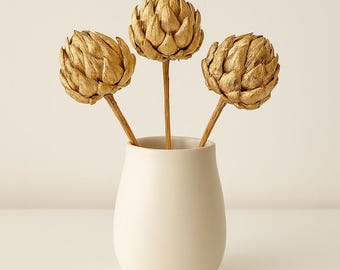 Dried Artichoke Gold - Dried Flower Decoration - Wedding Decoration - Table Decoration