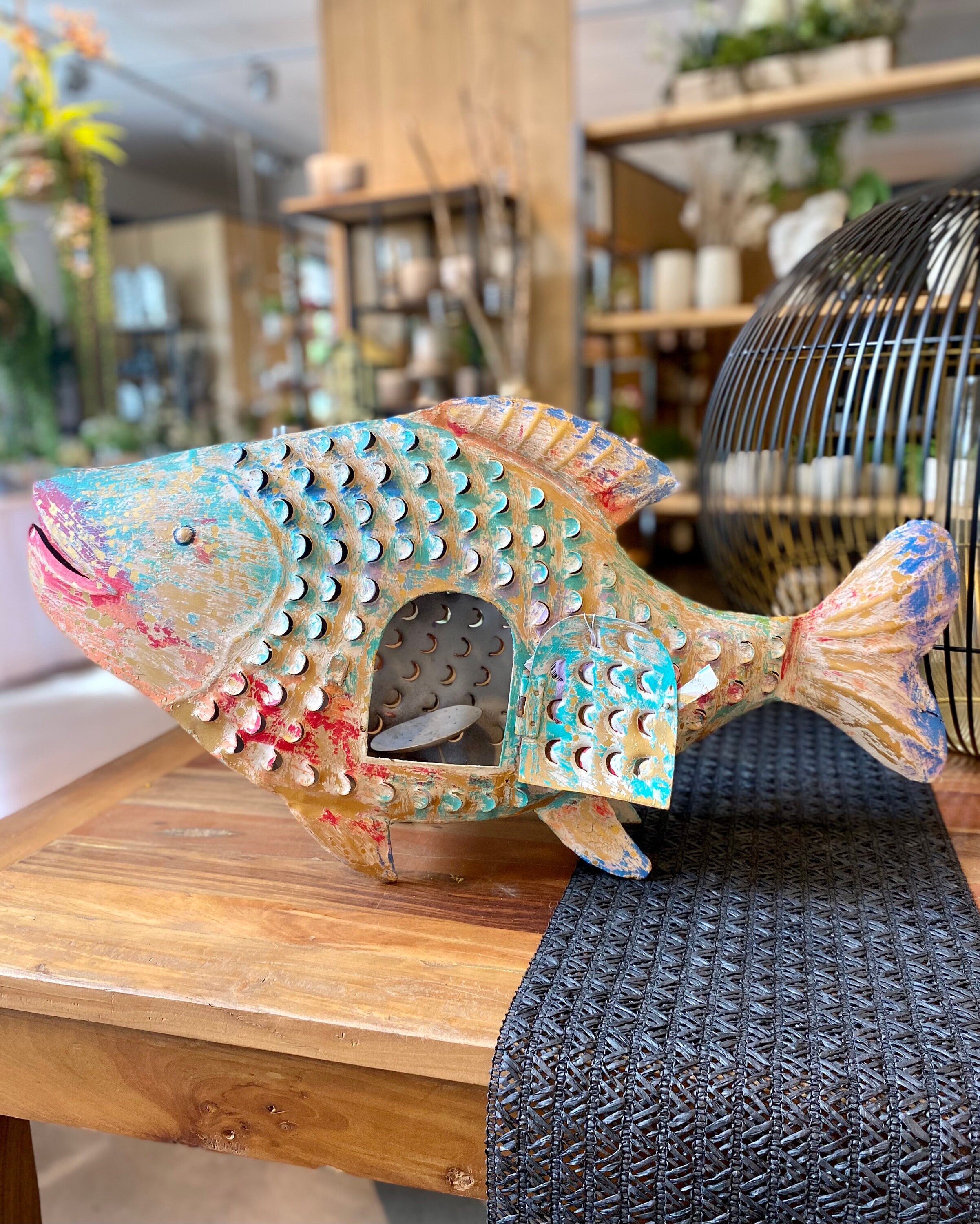 Metal Fish - Maritime Decoration - Metal Lantern - Lantern