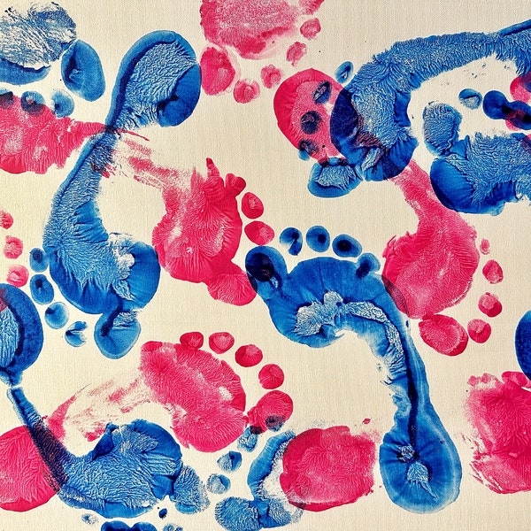 Footprint feet art