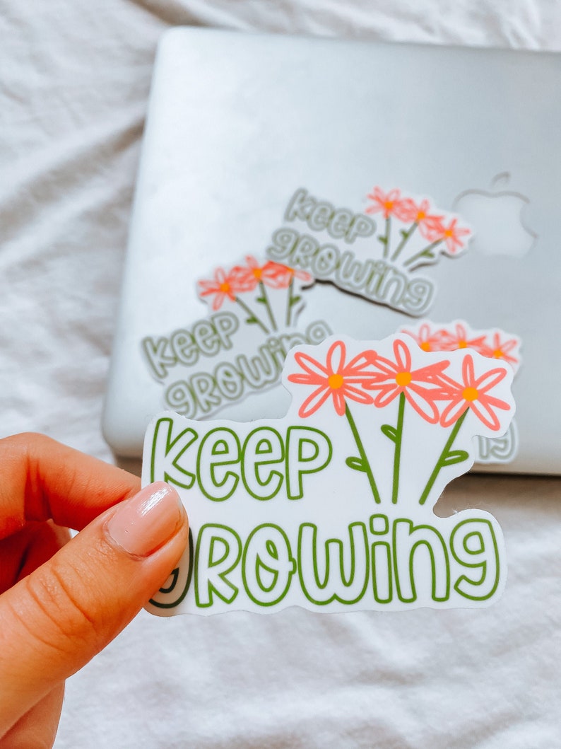 Sticker Kid Growing Keep Growing Sticker: Waterproof Die Cut Laptop Decal - Etsy
