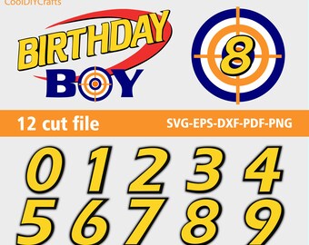 Nerf Birthday Svg Etsy