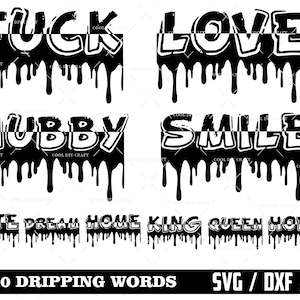 Drip Svg, Drip Svg, Cricut Drip, Drip Files, Drippy Design, Dxf, Melanin  Svg, Dripping Svg, Swag Svg,dripping Words Svg 