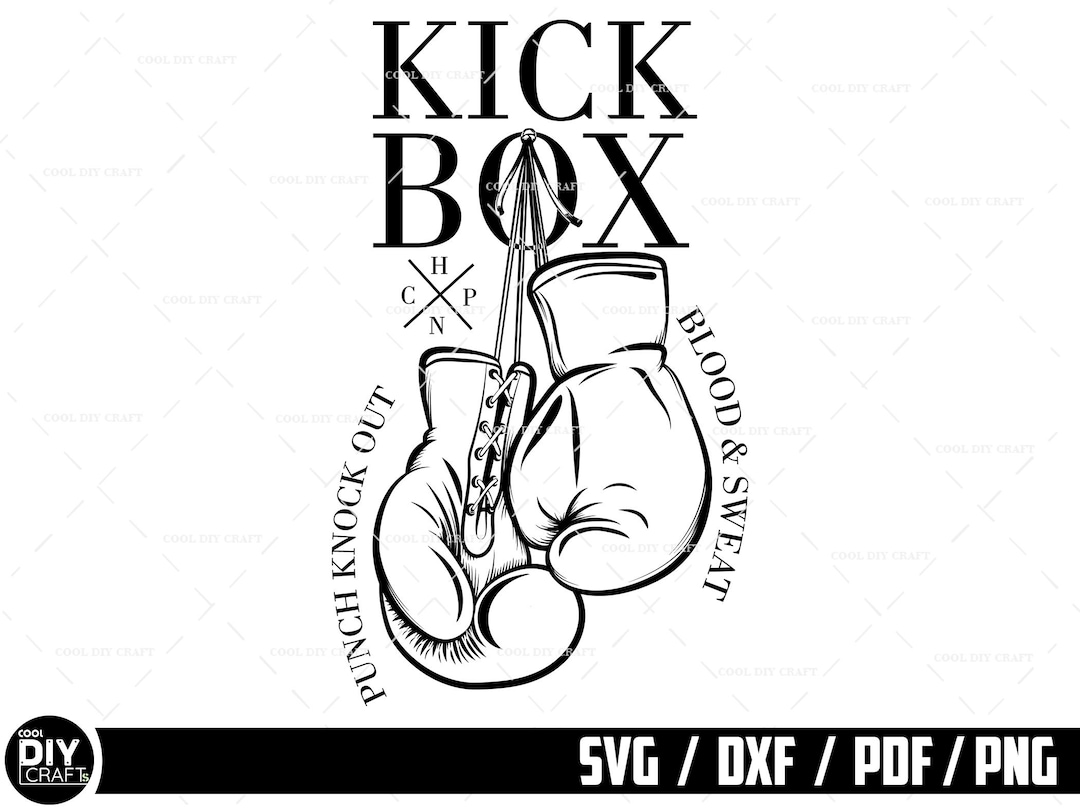 Kick Box Svg, Box Gloves Svg, Boxing Lovers Gifts, Punch Knock Out Svg