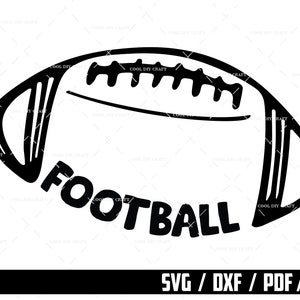 Fußball SVG geschnitten Datei, American Football Shirt SVG, Fußball Silhouette SVG, Fußball geschnitten Datei, Instant Download
