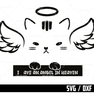 Cat Memorial Svg, Cat Loss Svg File, Remembrance Svg, In Loving Memory of Cat Cricut File, Descarga digital