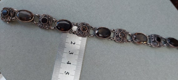 original antique 1900s solid silver filigree smok… - image 5