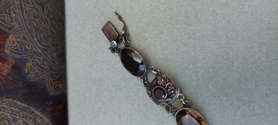 original antique 1900s solid silver filigree smok… - image 3