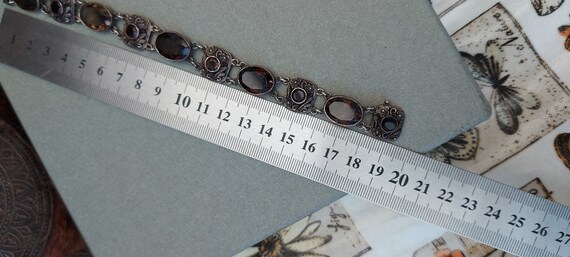 original antique 1900s solid silver filigree smok… - image 4