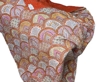 Indian kantha quilt, Kantha Quilt, Kantha Throw, Indian Quilts, Cotton Kantha, bohemian quilt, Indian Kantha, Boho Quilt, Rainbow kantha