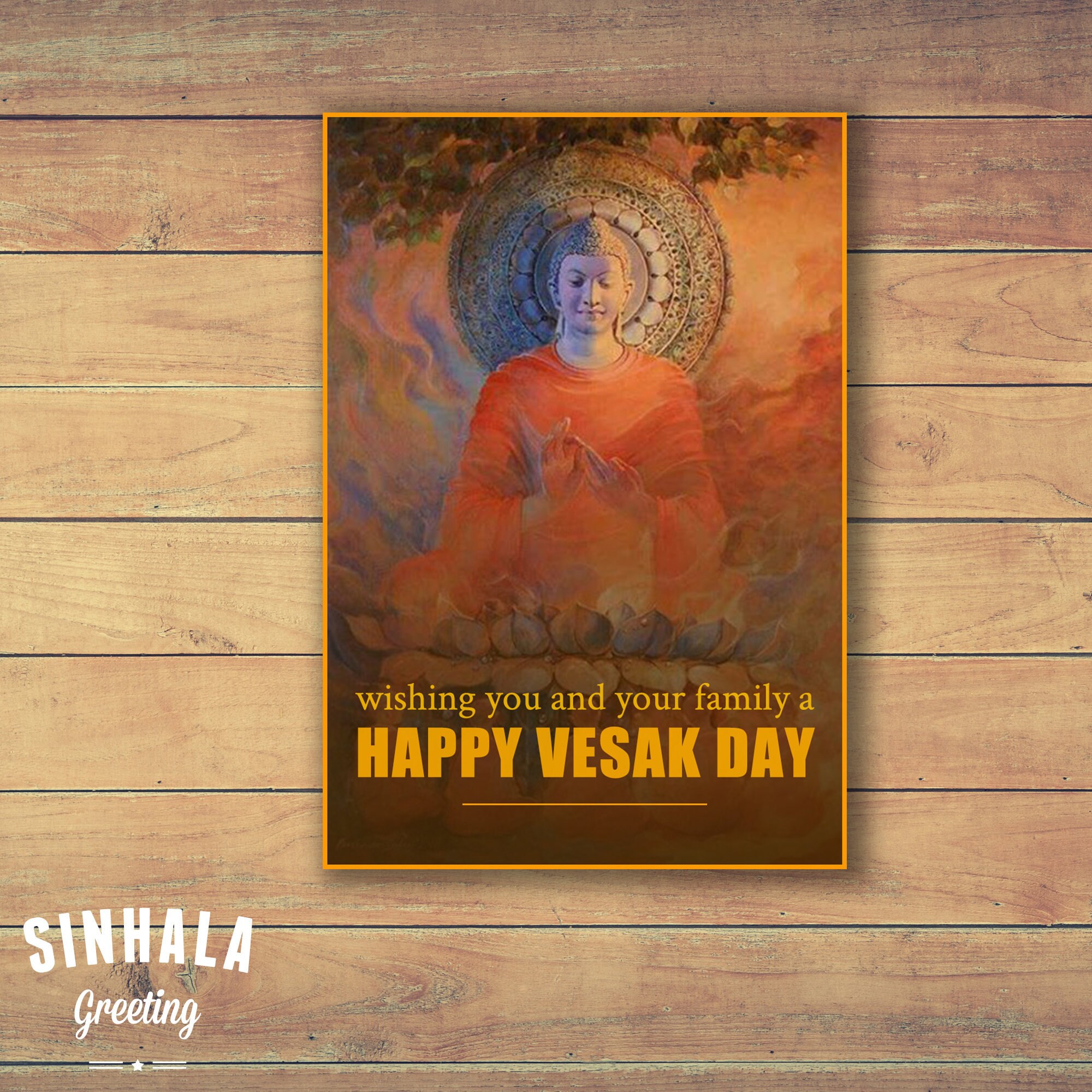 Wesak card vesak card wishing you and your family a happy Etsy