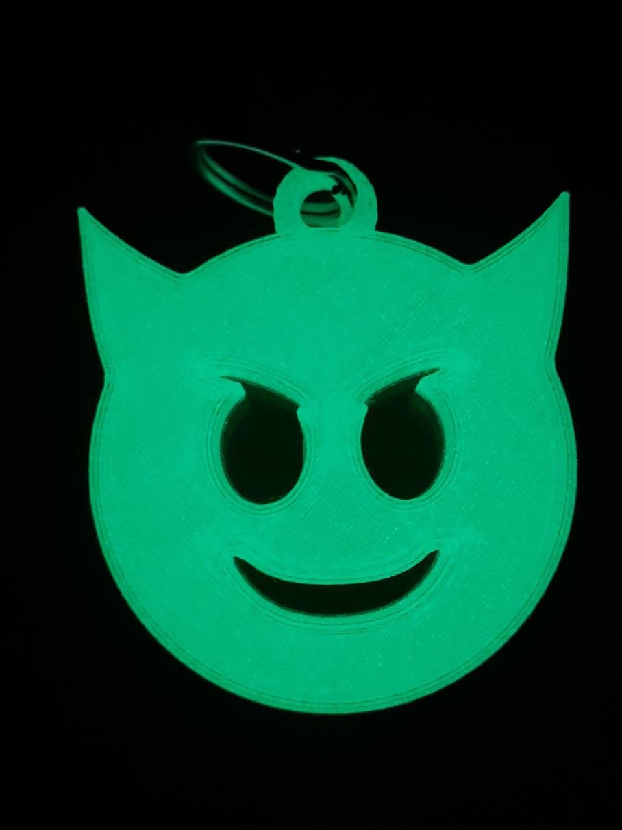 Devil Face Keyring - Etsy