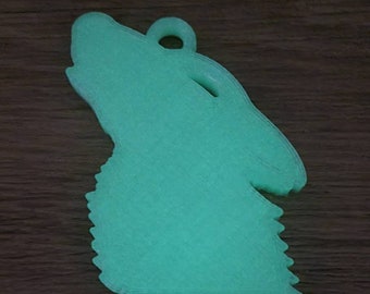 Howling Wolf Keyring
