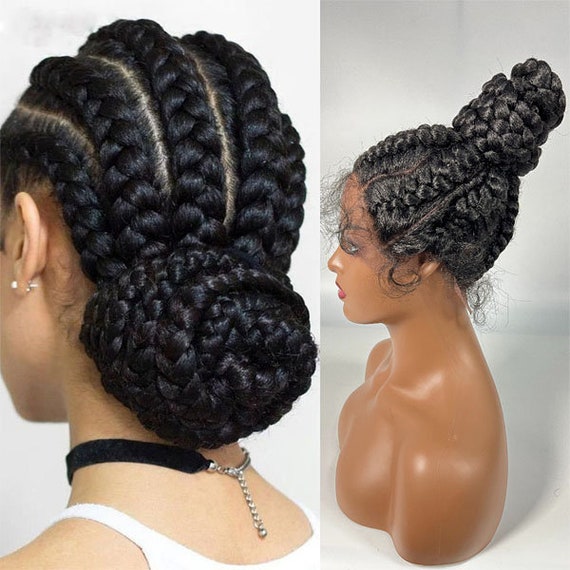 Box Braid Updo Hairstyles