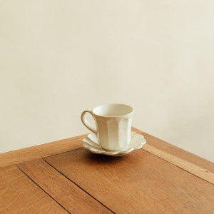 Kohyo Rinka Coffee Mug and Saucer plate set Kaneko Pottery Handmade ceramics Tea set Gift for her artistic tableware cup set image 5