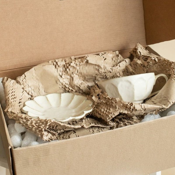 Kohyo Rinka Soepmok en Schotelbordenset | Kaneko Pottery - Handgemaakte beker - Afternoon tea set - Cadeau voor haar - artistiek servies - bekerset