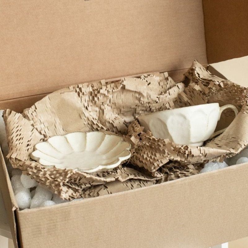 Kohyo Rinka Soup Mug and Saucer Plate Set | Kaneko Pottery