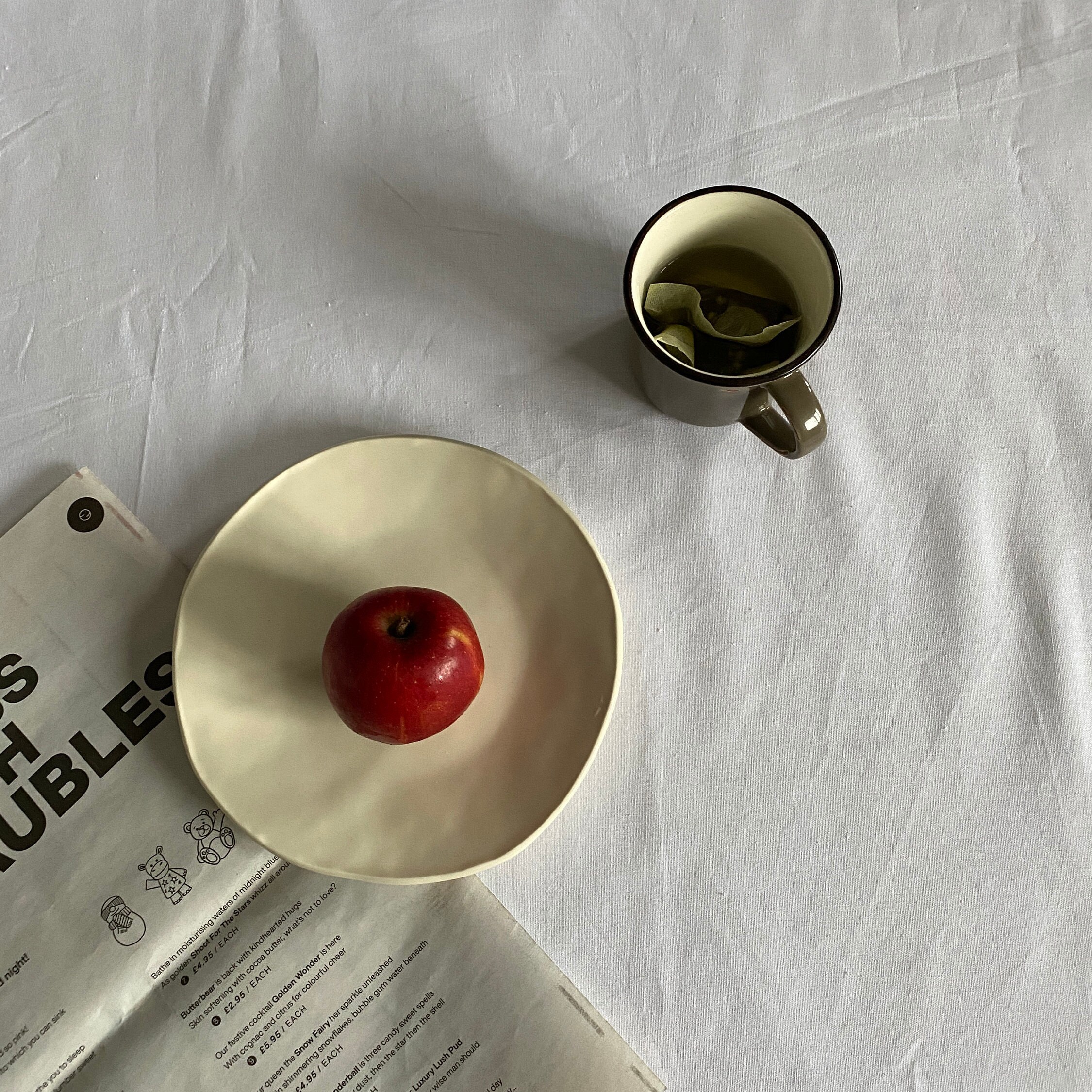 Elfenbein flache weiße Platte Minimale Keramik weiße | Etsy