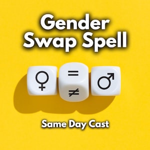 STRONG Gender Swap Spell, Transform Your Identity, Change Your Gender, White Magic, Natural Gender Change Spell, Magic Body Transformation