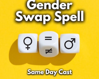 STRONG Gender Swap Spell, Transform Your Identity, Change Your Gender, White Magic, Natural Gender Change Spell, Magic Body Transformation