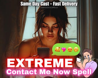 EXTREME Contact Me Now Spell - Text Me Now Spell, Unblock Me Spell, Relationship Repair, Love Spell,  Bring Ex Back, Ex Spell Kit