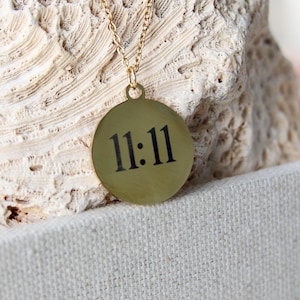 1111 necklace, Angel Number Necklace, Gold number necklace, Birthday Gift,