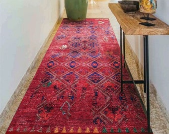 Türkischer Teppichläufer, Luxuriöse Tapis Küche, extra Langer Teppich Läufer, Boho Teppich Läufer, Vintage Stil Läufer, Langer Bauernteppich