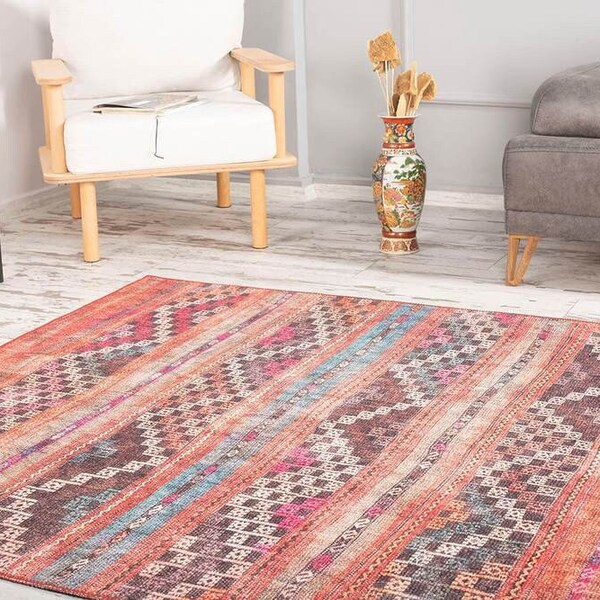 Turkish Kilim Rug, Area Rug 8x10, Southwestern Rug, Kitchen Rug, Tribal Rug 8x10, Kilim Rug for Living Room, Aztec Rug Large, Runner Rug