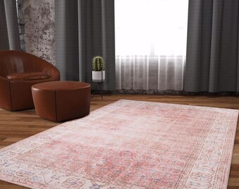 oushak rug handknotted rug AC 2041 turkish rug livingroom rug FREE SHIPPING 6.5 ft x 9.7 ft turkey wool rug oversize rug brown rug