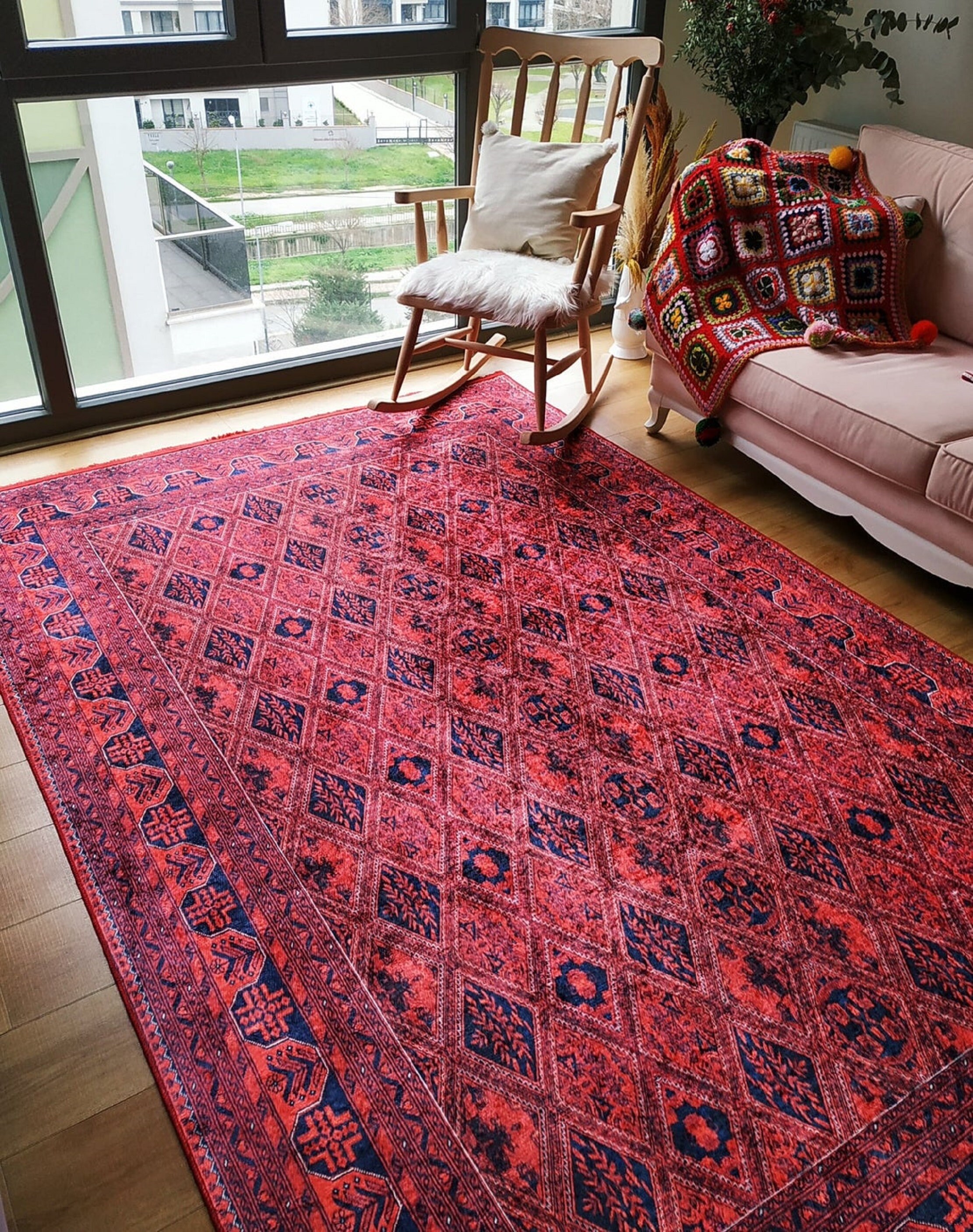 Kilim Rug Oushak Turkish Rugs 8x10 Red Afghan Rug 8x10 Etsy UK