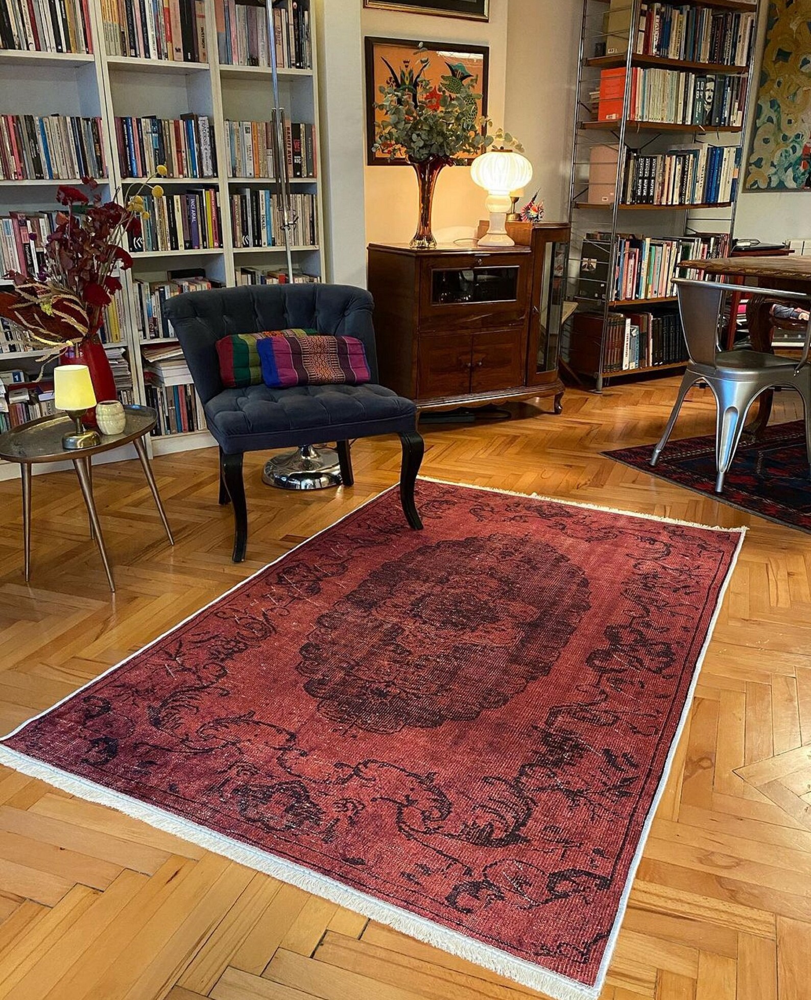 Kilim Rug Turkish Red Rug 6x9 Rugs Bedroom Rug Living room Etsy