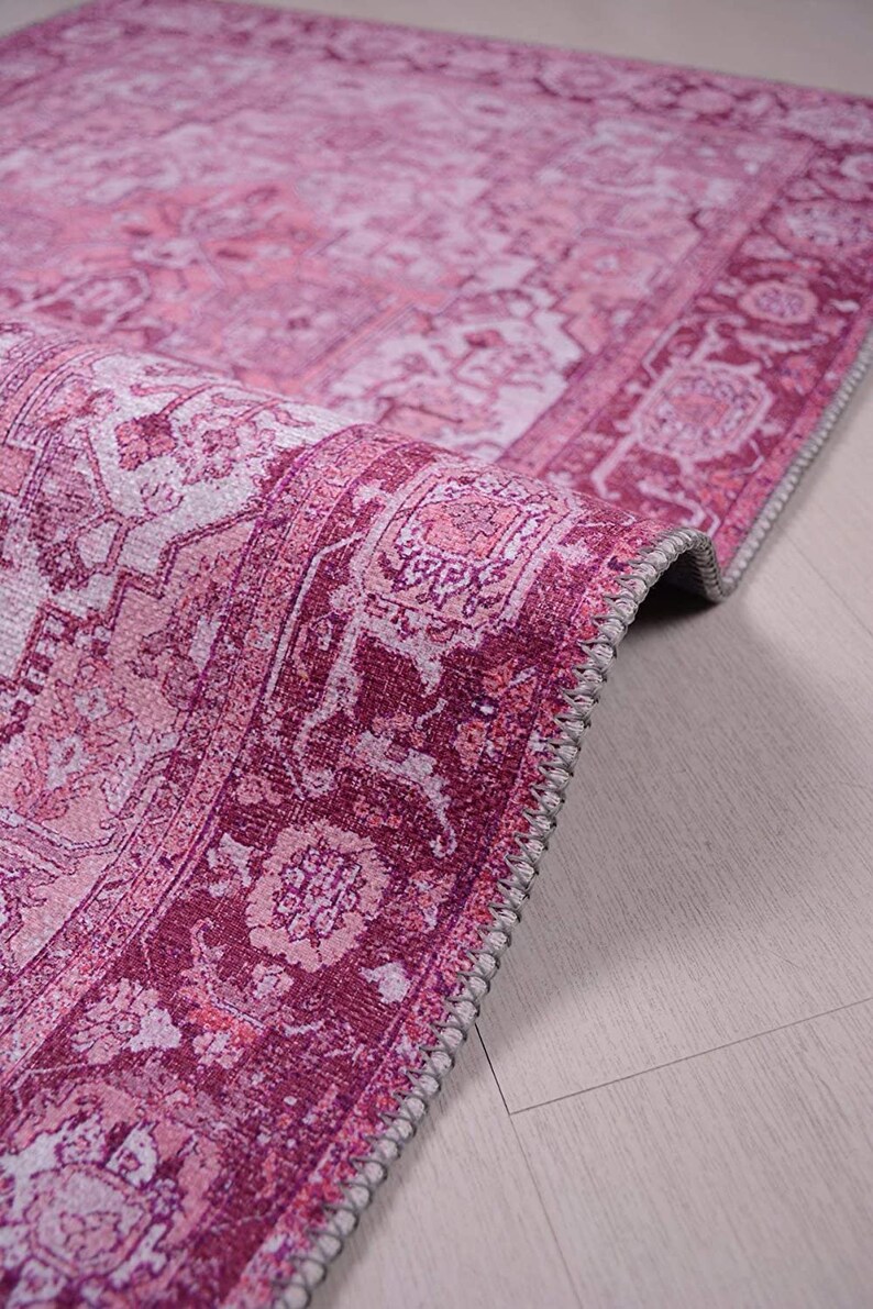 Turkish Pink Rug Aztec Rug Anatolian Rug Decorative Rug Etsy