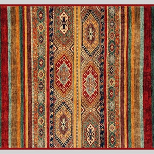 Alfombra Kilim de estilo vintage, alfombra oriental tradicional turca que no se desprende, sala de estar, dormitorio, comedor, oficina en casa, alfombra Kilim colorida 8x10 imagen 5