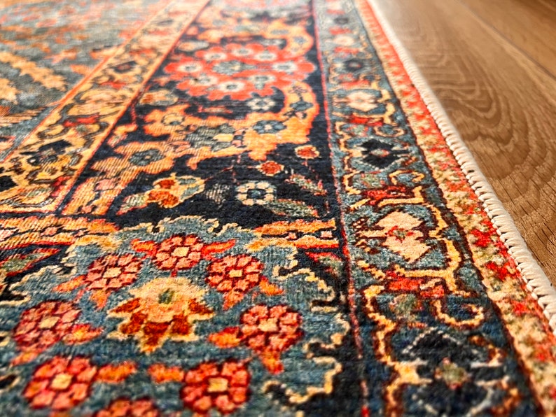 Heriz Rug, Persian Style Rug, Oversize Carpet, Rugs for Living Room, Area Rug 9x12, Vintage Rug 9x12, Oriental Rug, Farmhouse Rug, Large Rug zdjęcie 3
