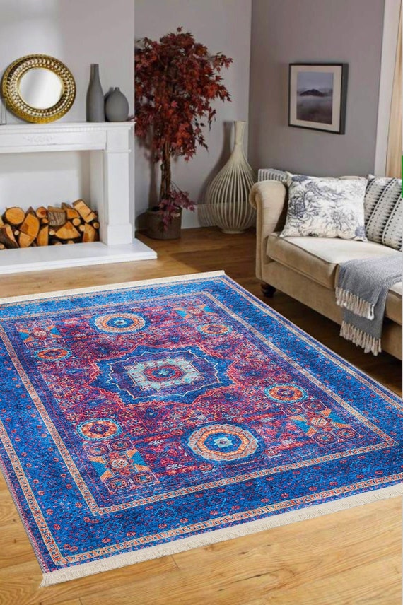 8x10 blue cheap area rugs