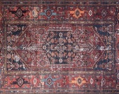 Rug 6x9, Rug for Living Room, Heriz Rug, Turkish Rug 6x9, Decorative Rug, Boho Turkish Carpet, Awesome Rug, Oriental Rug 6x9, Tribal Rug 6x9