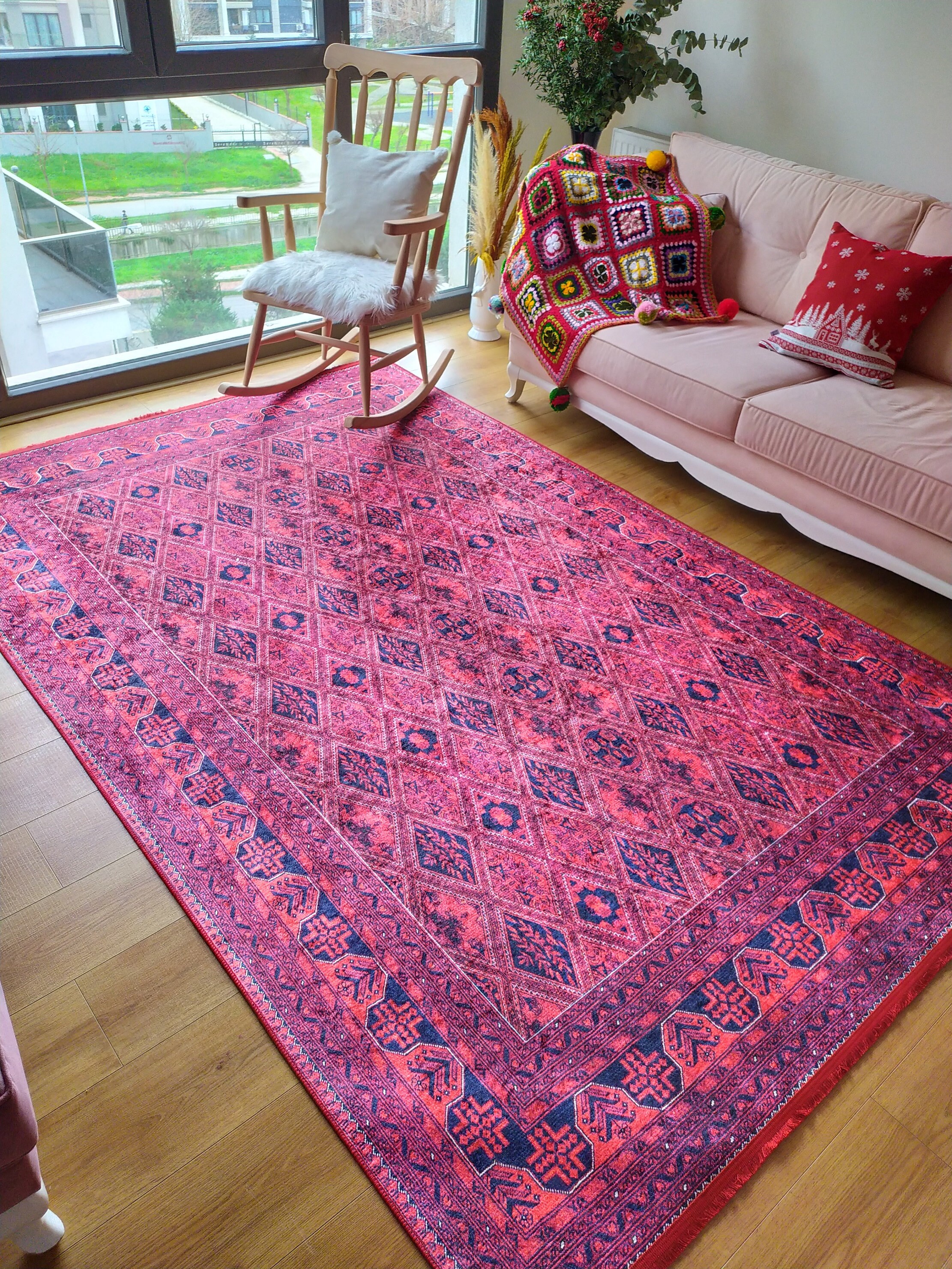 Rugs 6x9 Vintage Rug 6x9 Turkish Rug 6x9 Area Rug 6x9 Red Etsy UK