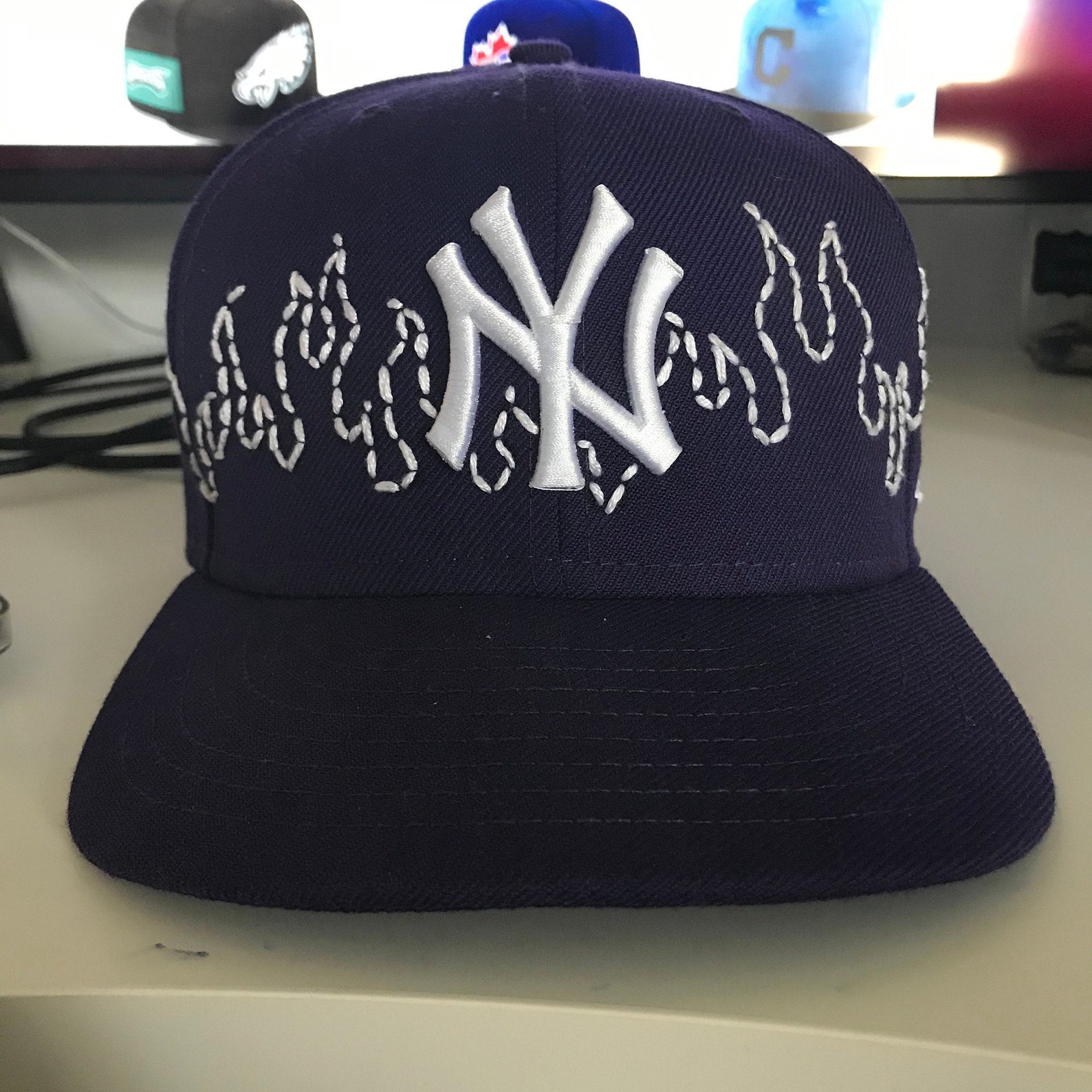 yankees flame hat